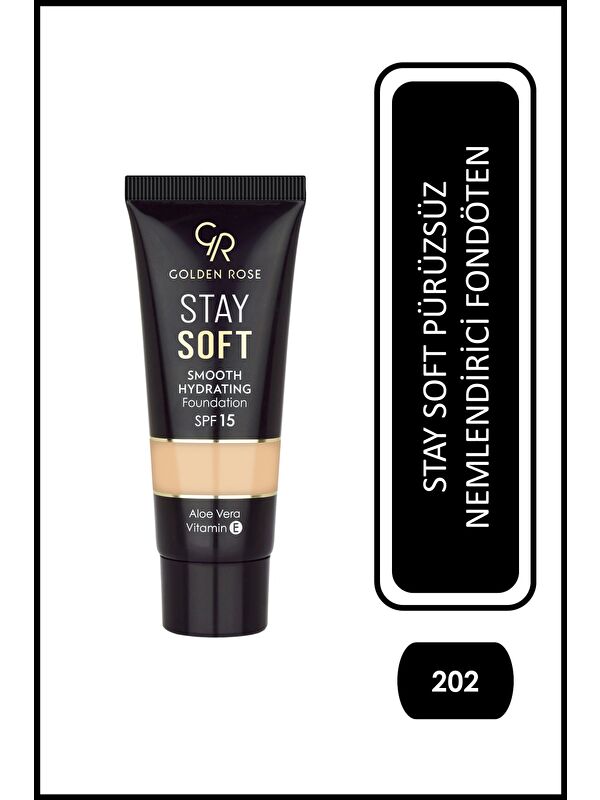 GOLDEN ROSE Stay Soft Smooth Hydrating Foundation - 202 - Nemlendirici Fondöten