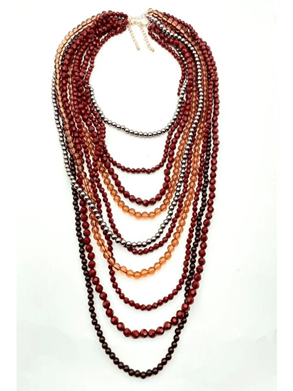 New Obsessions Çok Katlı Elegant Boncuklu Kadın Kolye