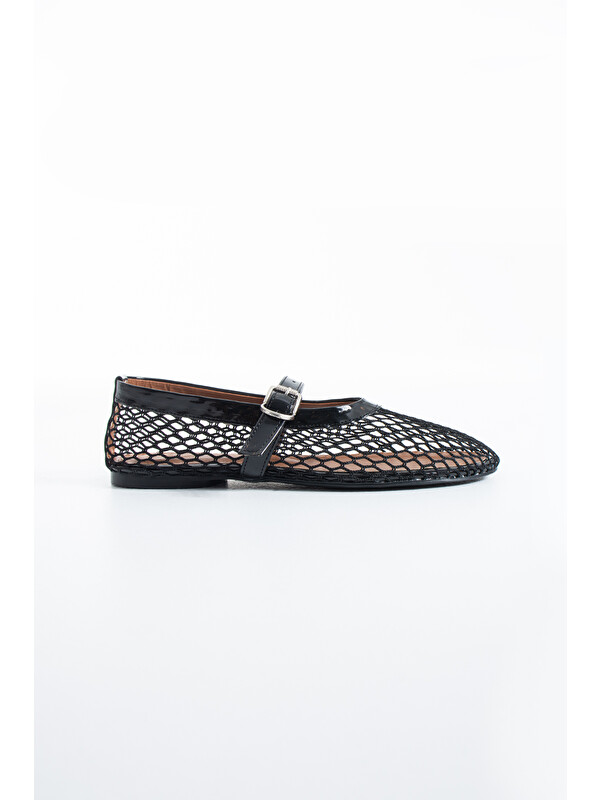DUXAL SHOES Ayla Kadın Fileli Tokalı Mary Jane Babet