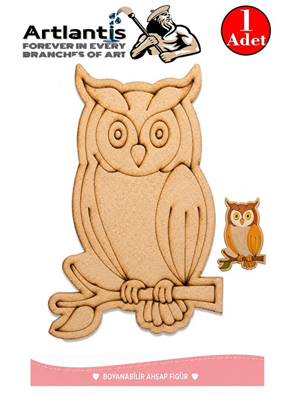 Artlantis Ahşap Boyama Hayvanlar 1 Adet 10x15 Set1 Hayvan Boyama Figürü Etkinlik Çocuk Gelişim Motor Beceri An
