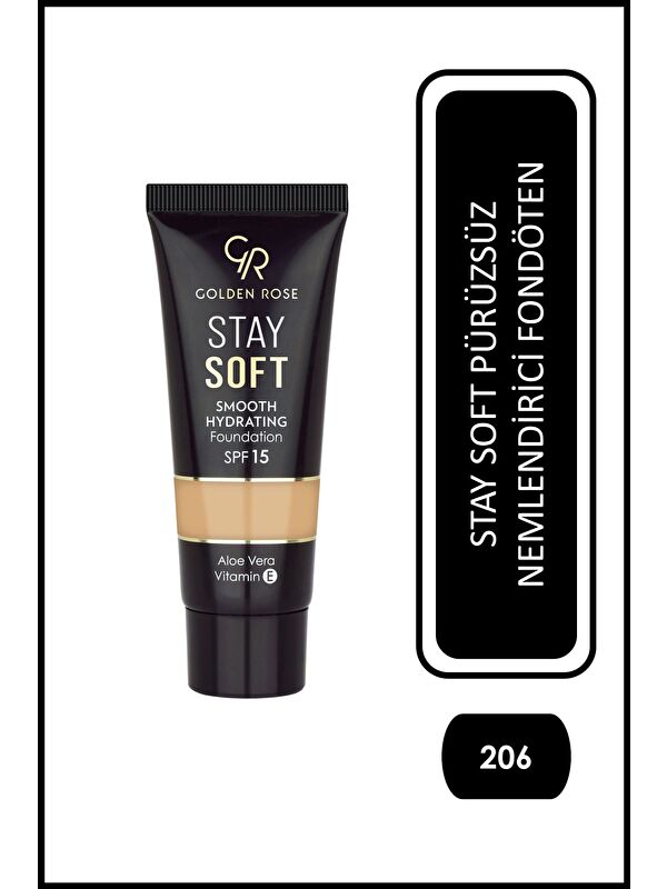 GOLDEN ROSE Stay Soft Smooth Hydrating Foundation - 206 - Nemlendirici Fondöten