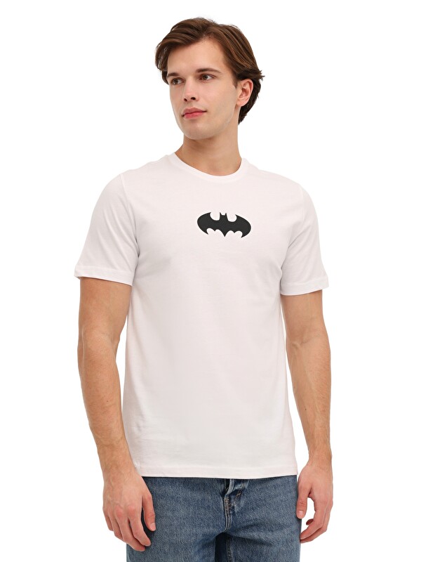 Batman ML BATMAN-4 6FX Beyaz Erkek Kısa Kol T-Shirt
