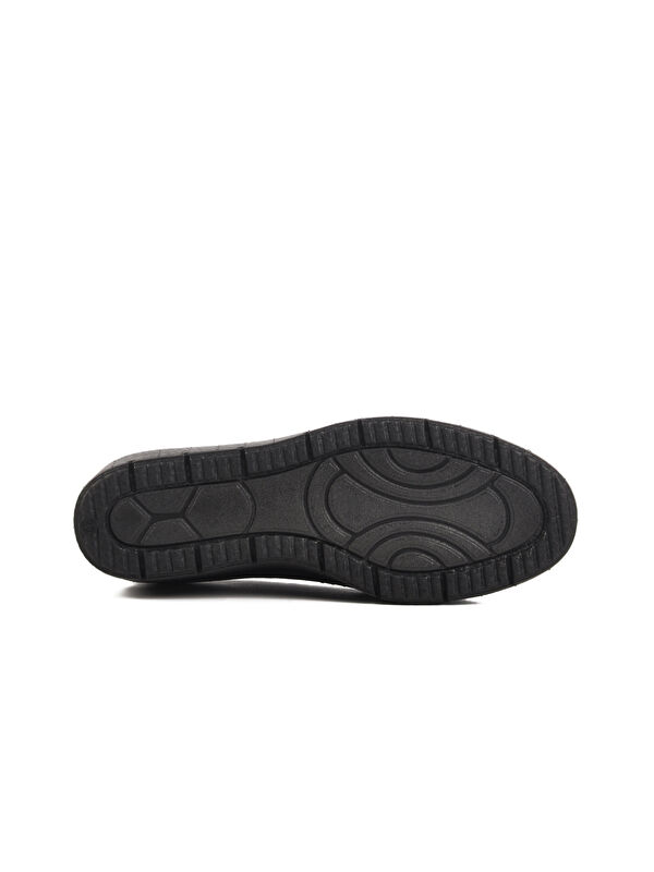 Siyah Hakiki Deri Kadın Casual Ayakkabı BB096 Z - Görsel 6