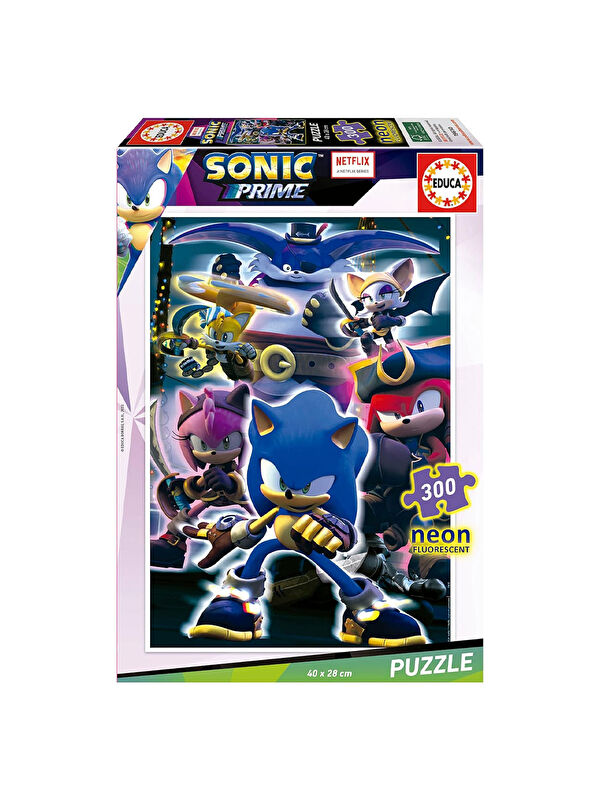 Educa Çocuk Puzzle 300 Parça Sonic Prime Neon 19630