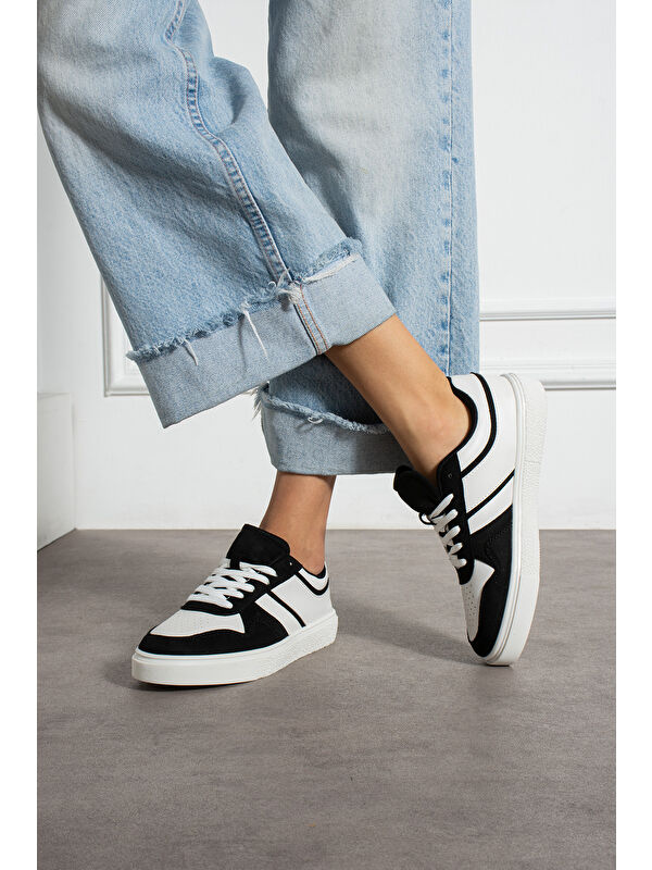 Siyah Kadın Günlük Sneaker Spor Ayakkabı - Görsel 3