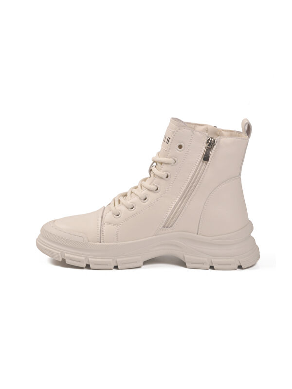 Krem Memory Foam Kaymaz Taban Kadın Bot Neptün Z - Görsel 3