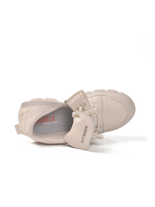 Krem Memory Foam Kaymaz Taban Kadın Bot Neptün Z - Görsel 5