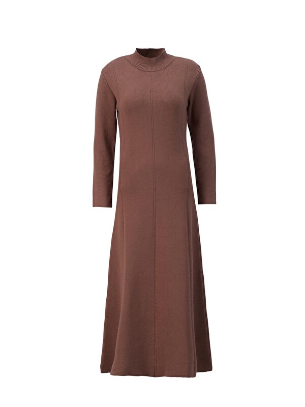 ARMİNE Uzun Kol Triko Elbise 24Kd4217 Acı Kahve