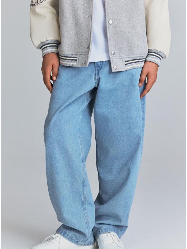 A.S.L GOLF CLUB Erkek Çocuk Boyfriend Mom Fit Standart Paça Jean Pantolon