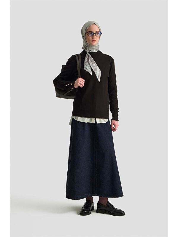 ARMİNE Kazak 25Kd6005 Siyah