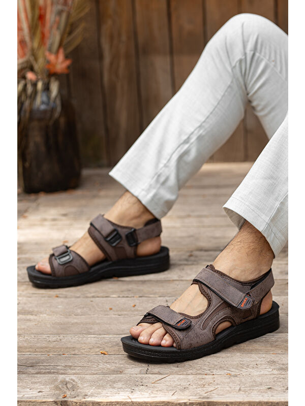 Sandalo Günlük Ortopedik Confort Erkek Sandalet - Görsel 4
