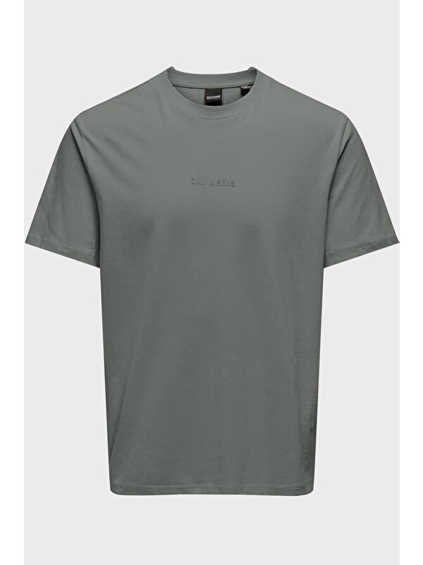 Only&Sons Onslevi % 100 Pamuk Relaxed Fit Bisiklet Yaka Logolu T Shirt 22028147