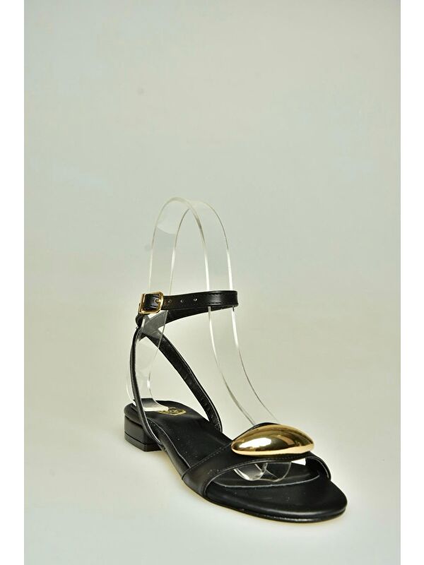 Siyah Kadın Sandalet U726017209 - Görsel 7