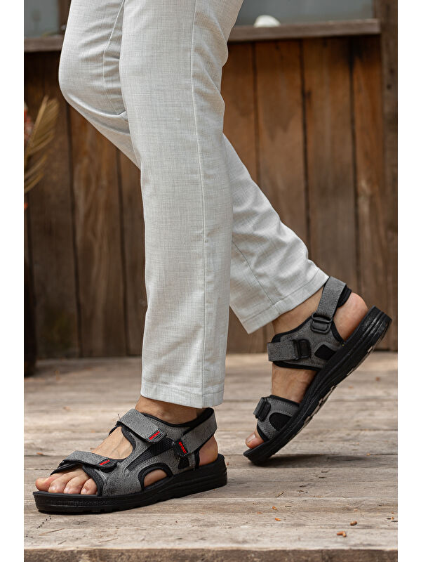 Sandalo Günlük Ortopedik Confort Erkek Sandalet - Görsel 3