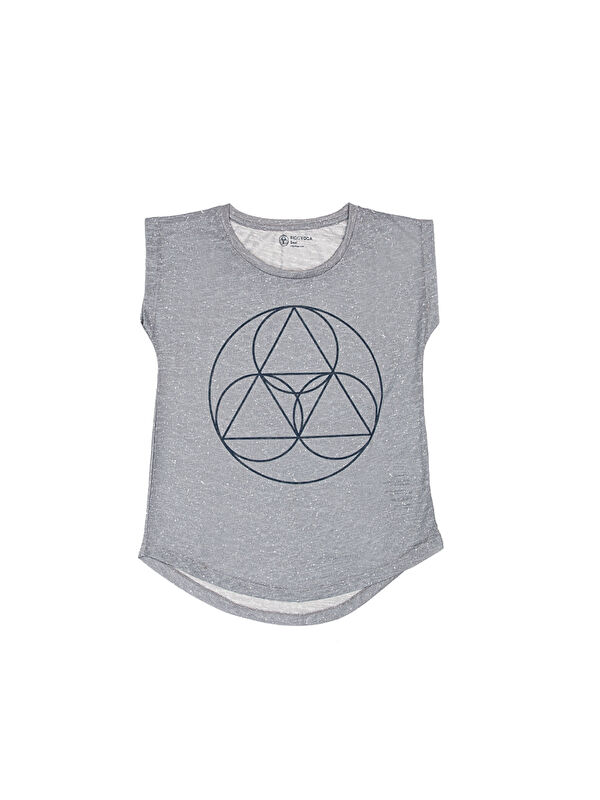 Biggdesign BiggYoga Namaste Gri T-Shirt