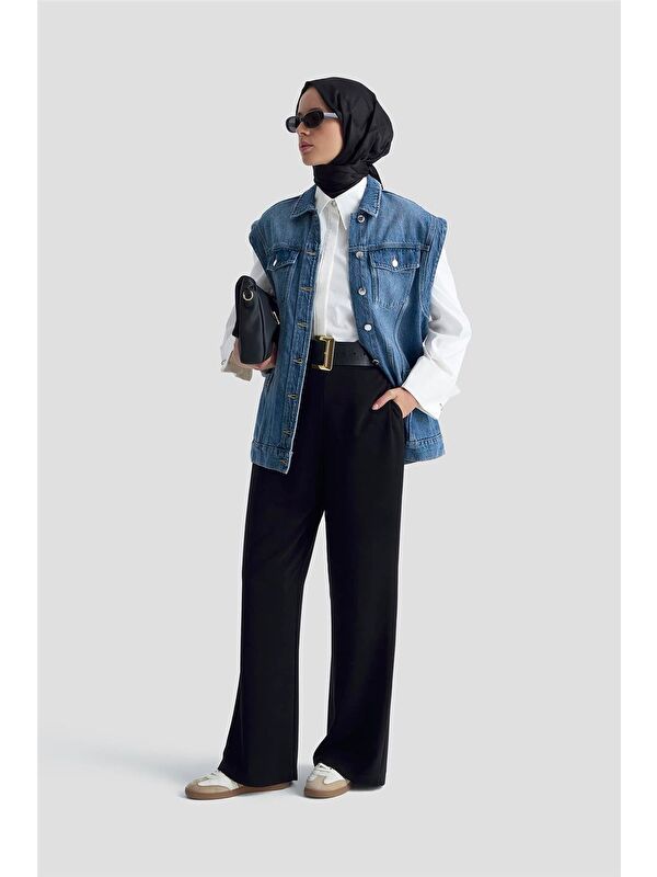 ARMİNE Pileli Pantolon 25K2900 Siyah