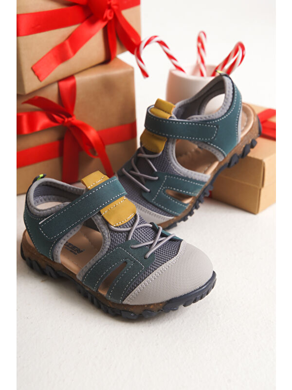 Çinçon Günlük Ortopedik Erkek Çocuk Sandalet Ayakkabı - Görsel 3