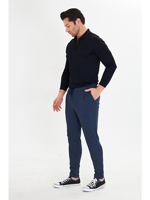 Marco Ferry Erkek Polycotton Esnek Jogger Pantolon Lacivert 5801-L