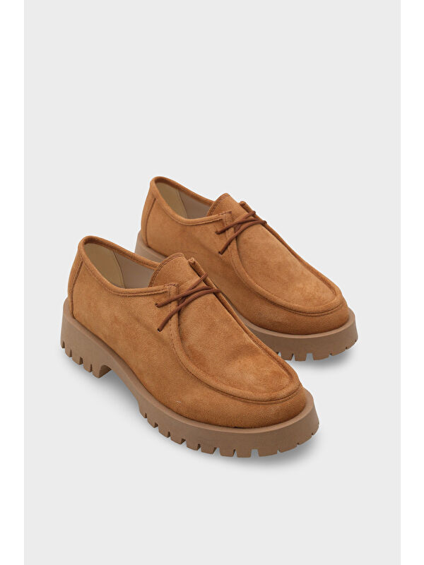 Shelly Trak Tabanlı Süet Kadın Loafer Ayakkabı - Görsel 3