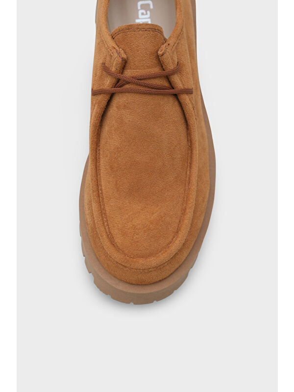 Shelly Trak Tabanlı Süet Kadın Loafer Ayakkabı - Görsel 4