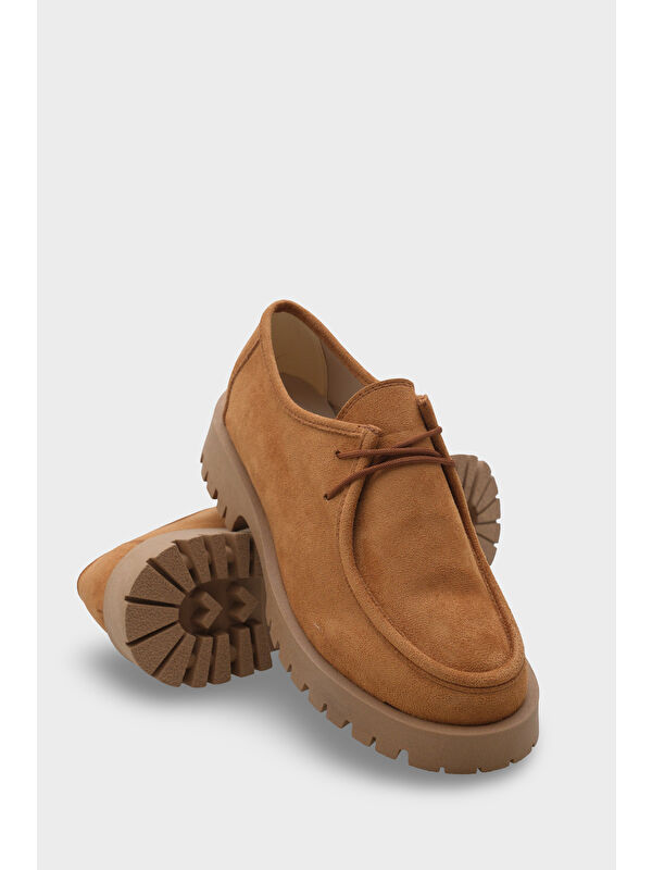 Shelly Trak Tabanlı Süet Kadın Loafer Ayakkabı - Görsel 5