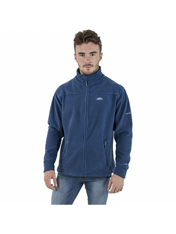 Trespass Bernal - Fleece At300 Erkek Mavi Polar Fermuarlı Sweatshirt