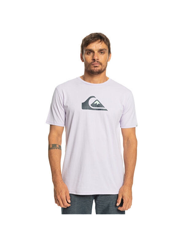 Quiksilver Complogo Erkek Mor Tişört