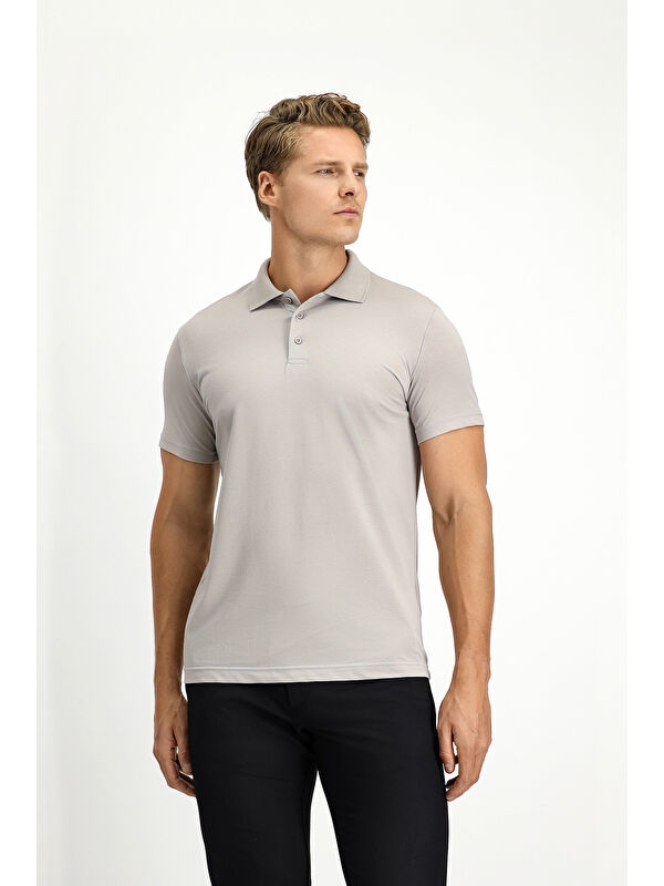 Kiğılı Slim Fit Dar Kesim Pamuklu Polo Yaka Tişört