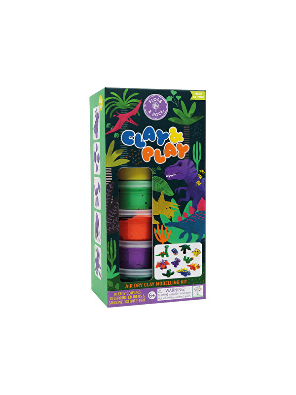 Floss&Rock Clay And Play Hava İle Kuruyan Kil Seti Dino 50P6138