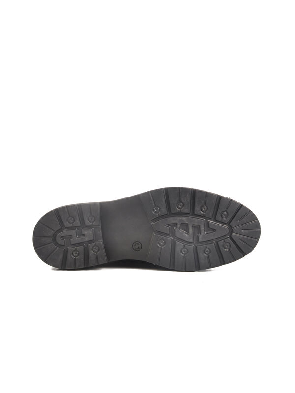 Siyah Hakiki Deri Erkek Casual Ayakkabı 1005 M - Görsel 6