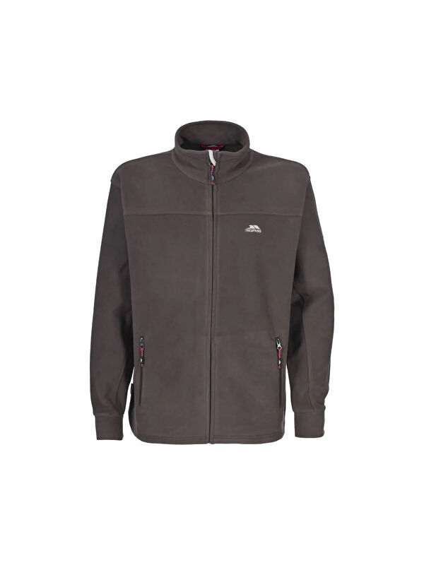 Trespass Bernal - Fleece At300 Erkek Siyah Polar Fermuarlı Sweatshirt
