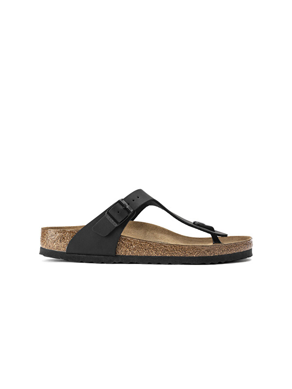 Birkenstock Kadın Terlik 043691 Gizeh NOS Schwarz Birko-Flor