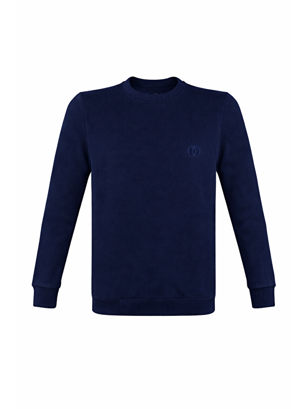Formo Erkek Pamuklu Sıfır Yaka Yüksek Kalite Uzun Kollu Kompakt Kumaş Sweatshirt