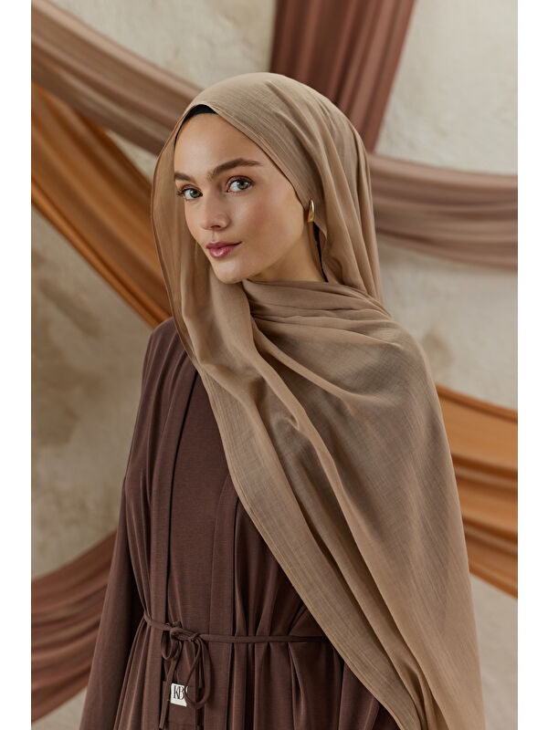 QEF Soft Line Pamuk Şal Vizon