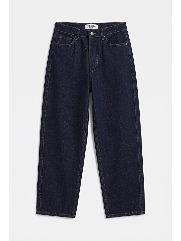It's Basic Kadın İndigo Selvedge 7w6-50 Relax Mood T33 Denim Jean