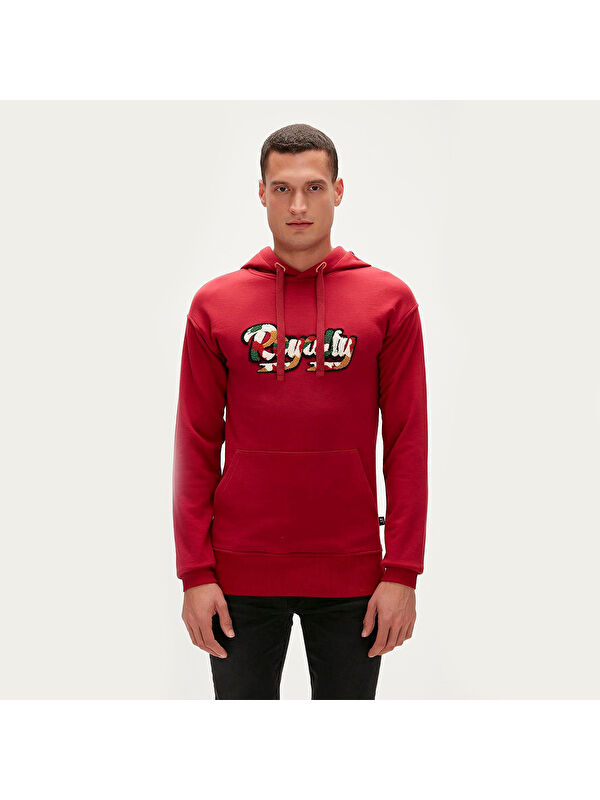Bad Bear Royalty Erkek Bordo Sweatshirt