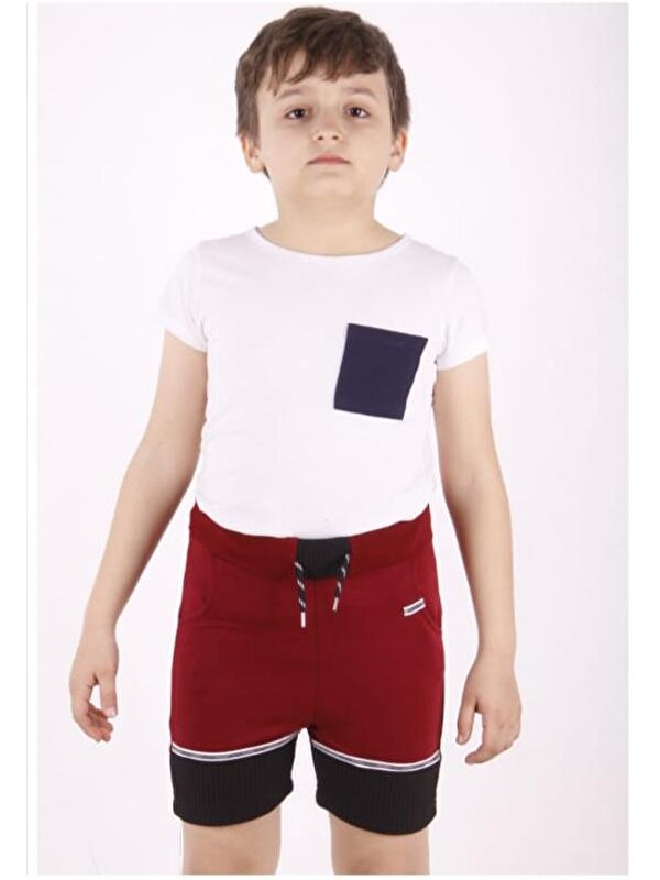 Toontoykids Erkek Çocuk Sport Şeritli Garnili Şort