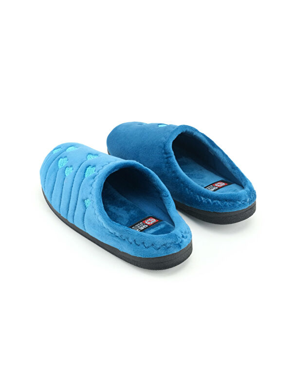 Kadın Kışlık PU Rahat Taban Nakışlı Tasarım Ev Bahçe Terlik - Görsel 5