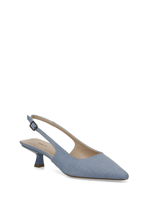 325028K.Z 5FX Mavi Kadın Topuklu Ayakkabı - Görsel 3