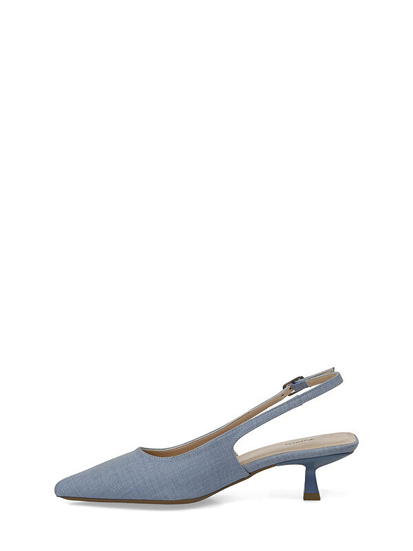 325028K.Z 5FX Mavi Kadın Topuklu Ayakkabı - Görsel 4