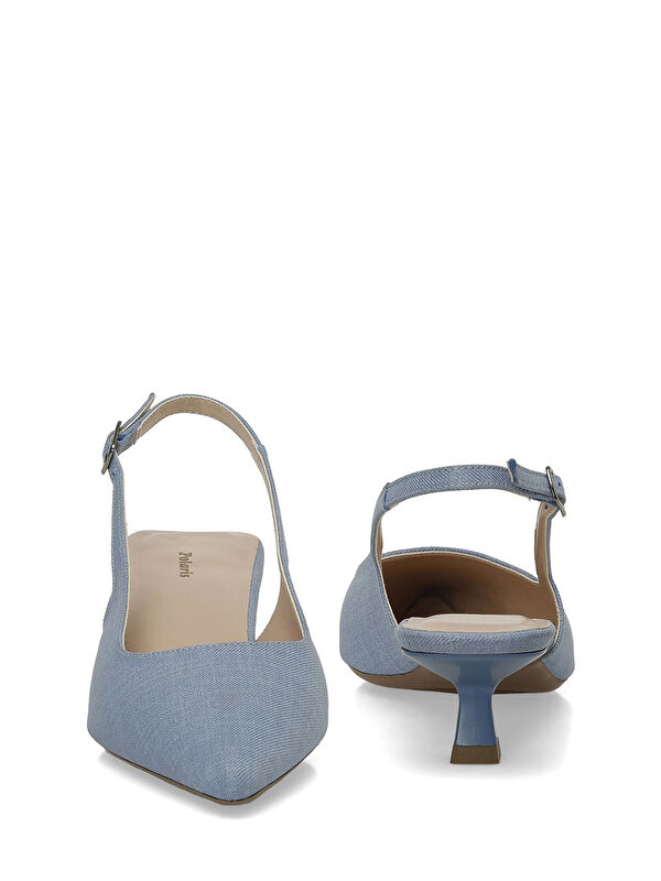 325028K.Z 5FX Mavi Kadın Topuklu Ayakkabı - Görsel 6