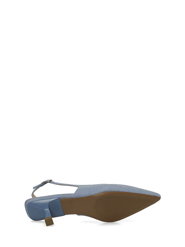 325028K.Z 5FX Mavi Kadın Topuklu Ayakkabı - Görsel 7