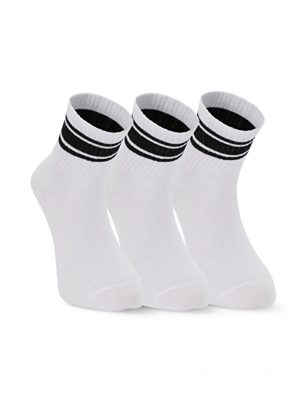 SLAZENGER JELLY 3 lü Erkek Beyaz Çorap