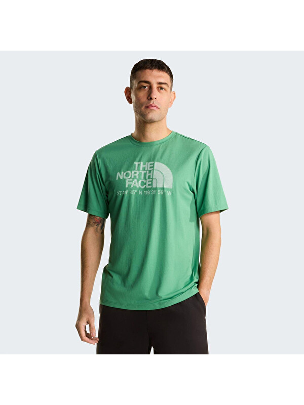 The North Face 24/7 Logo Graphic Erkek Yeşil Tişört