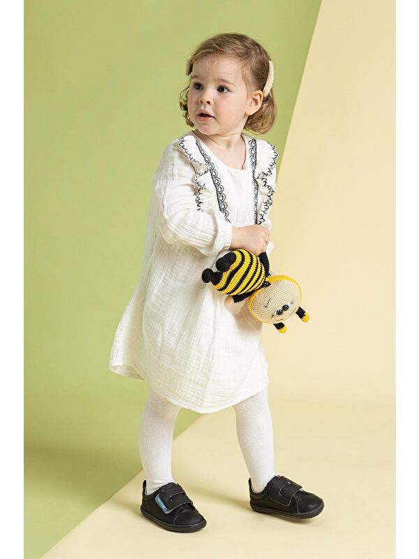 Smart Walker Casual Süper Mat Siyah Barefoot Çocuk Ayakkabı - Görsel 6