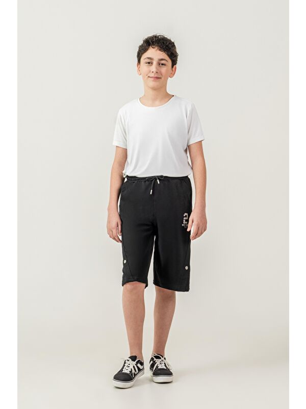 Mışıl Kids West Coast Baskılı Yanlar Çıtçıtlı Erkek Çocuk Şort