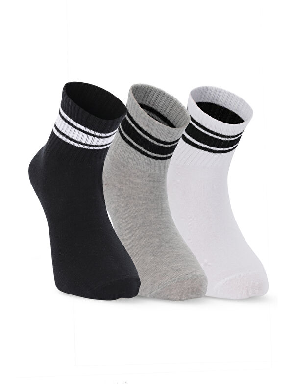 SLAZENGER JELLY 3 lü Erkek Siyah / Gri Çorap