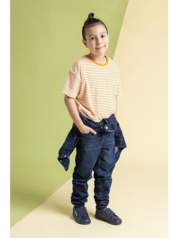 Smart Walker Casual Mavi Geceyarısı Barefoot Çocuk Ayakkabı - Görsel 5