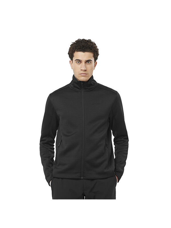 Salomon Outline Warm Erkek Siyah Fleece