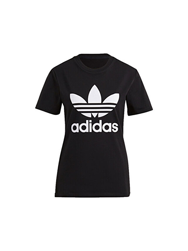 Adidas Kadın Günlük Tişört GN2896 Siyah Trefoil Tee